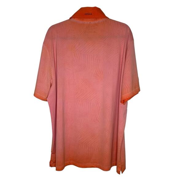 Collo Apparel Santa Rosa Orange Short Sleeve Men’s Golf Polo Size 2X UPF 50 New - Picture 2 of 11